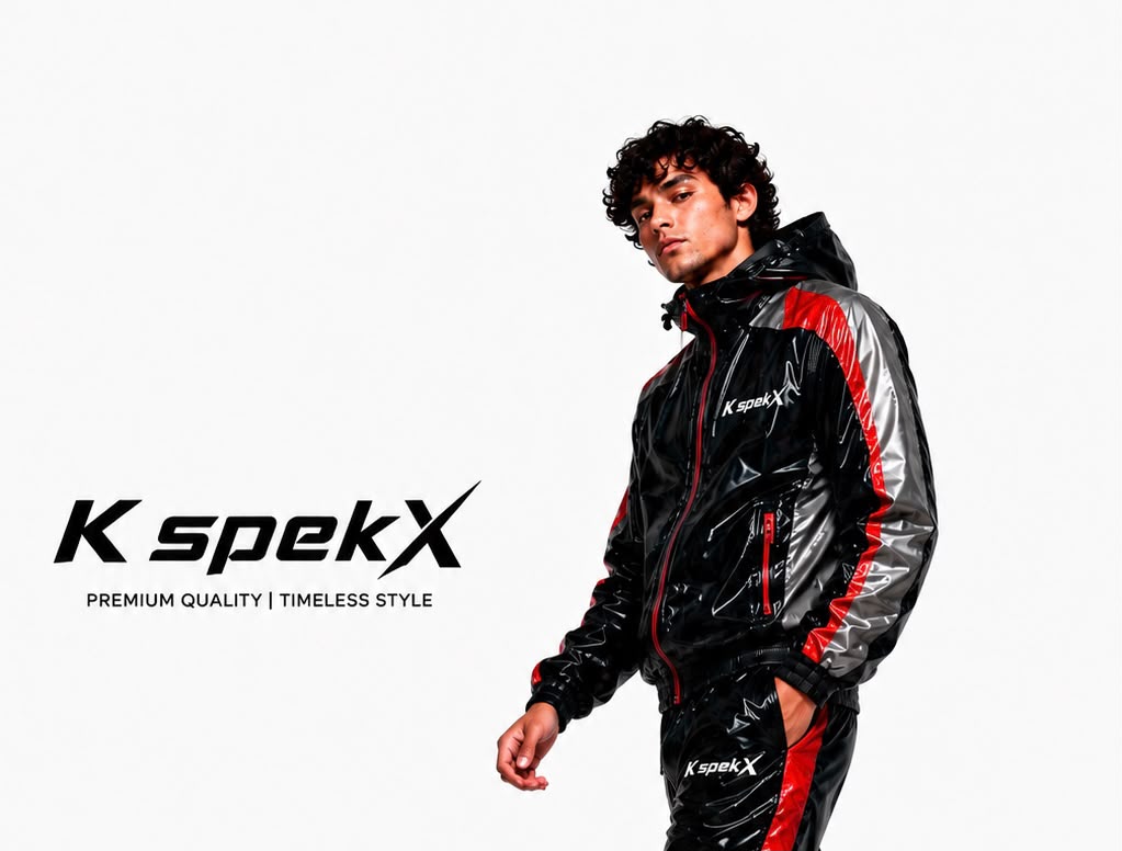K spekX™ Black Red Silver Gloss Tracksuit