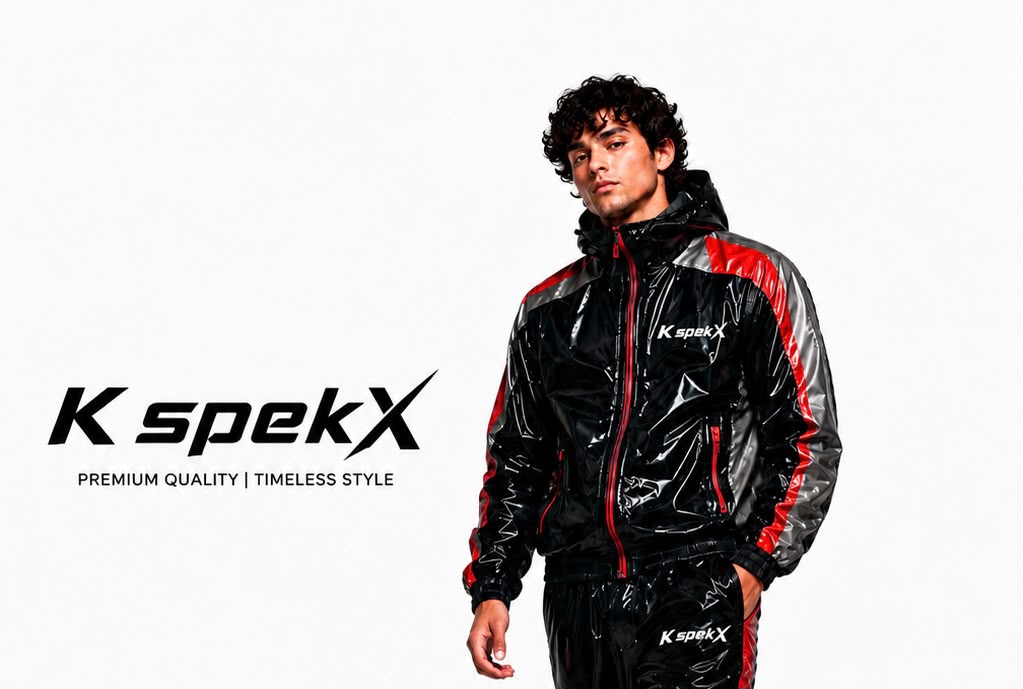 K spekX™ Black Red Silver Gloss Tracksuit