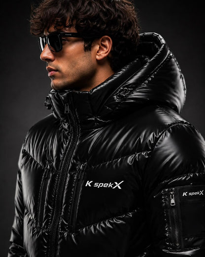XUp Down Jacket | Men's Premium Shiny Nylon Puffer