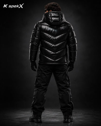 XUp Down Jacket | Men's Premium Shiny Nylon Puffer
