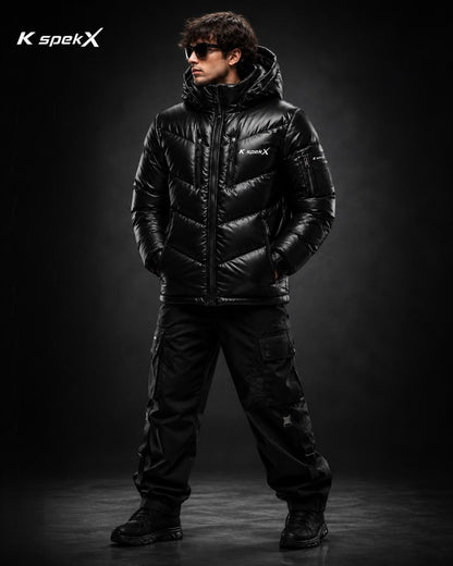 XUp Down Jacket | Men's Premium Shiny Nylon Puffer